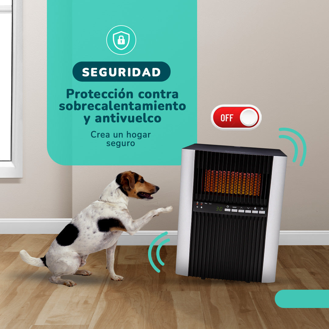 Estufa infrarroja KENDAL Potencia 1500w Cobertura 30m2