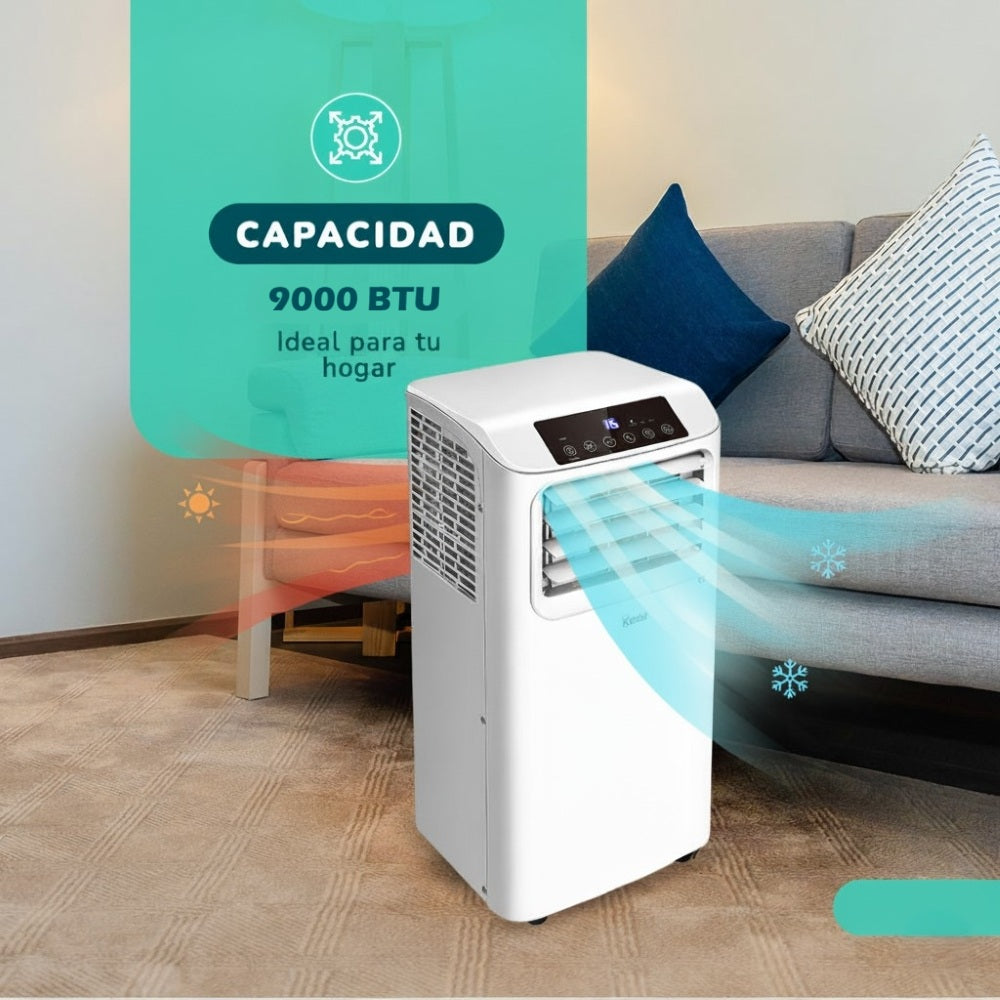 Aire Acondicionado Portátil 9000 BTU 3 en 1