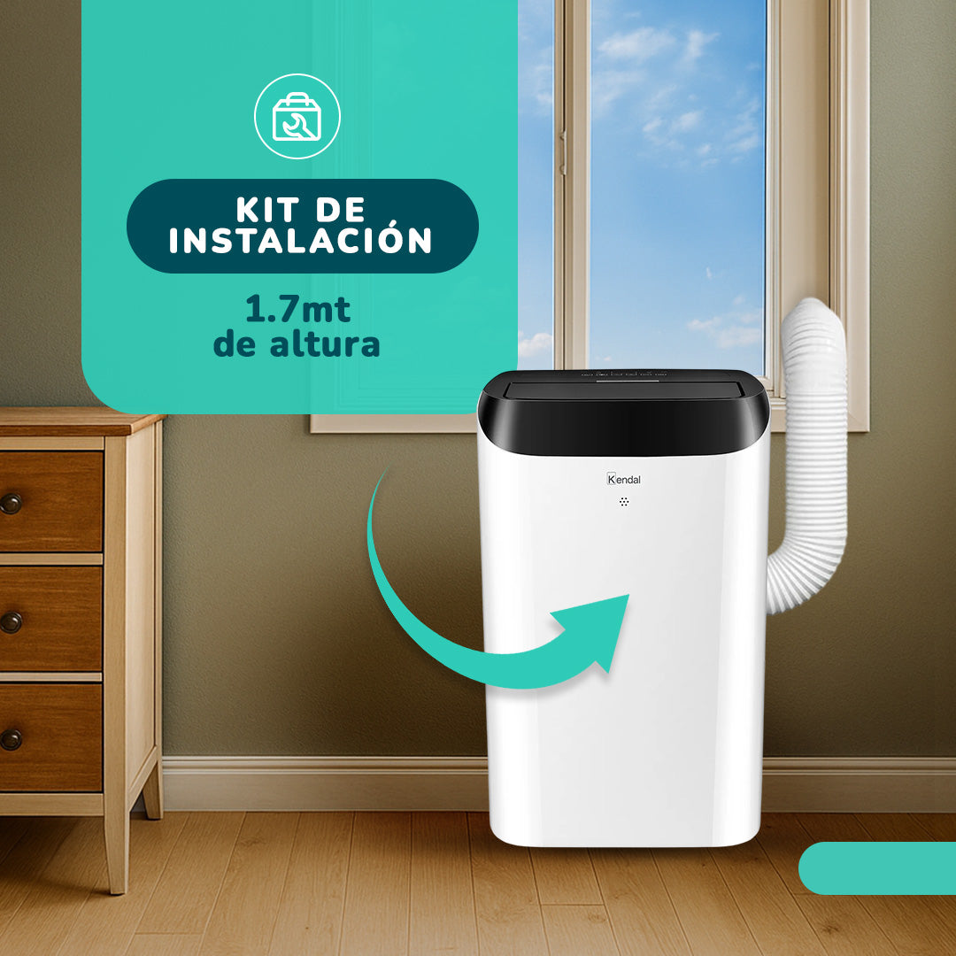 Aire Acondicionado Portátil y Deshumidificador 3 en 1,WIFI 14000 BTU