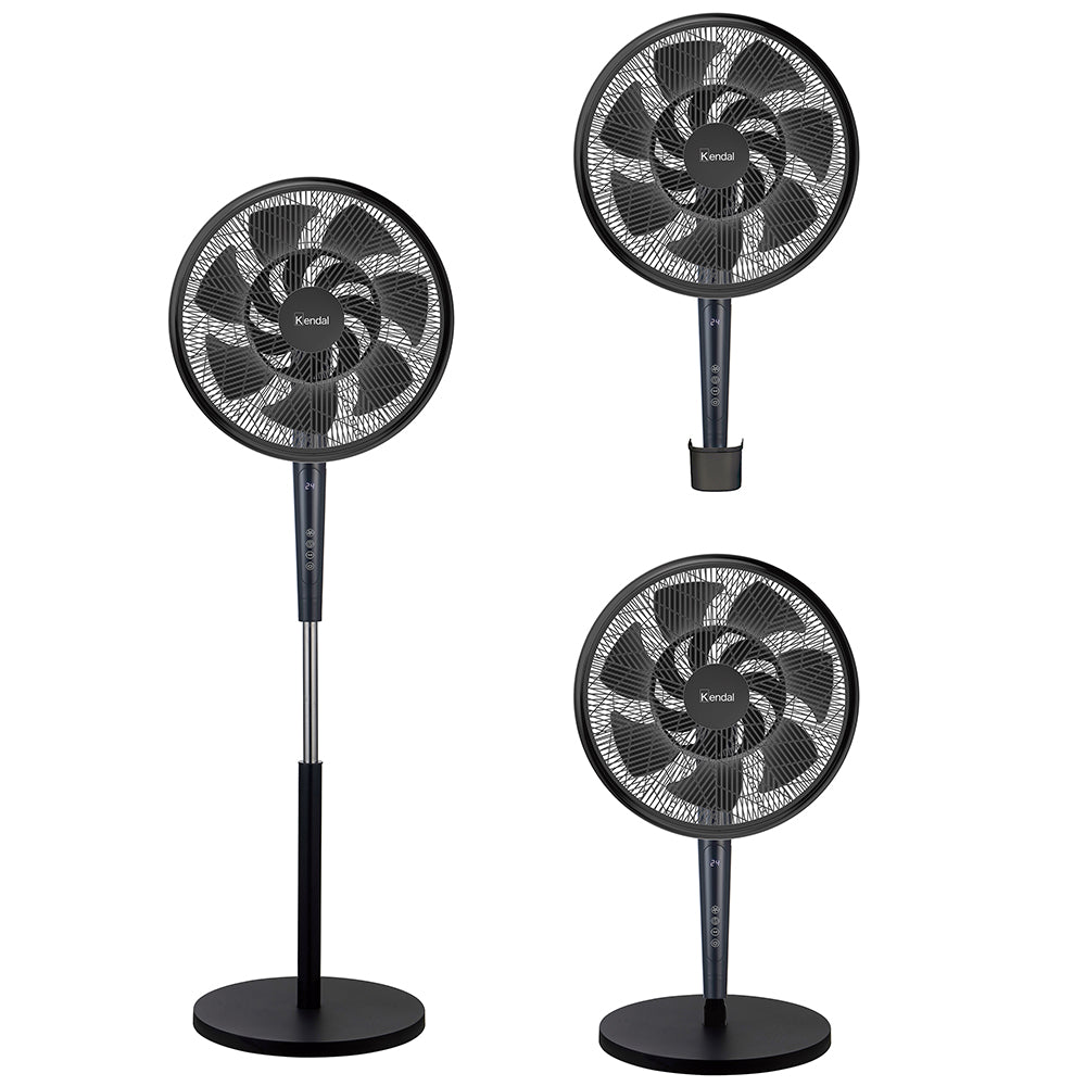 Ventilador Kendal KVP-TURBO3 3x1 - Aspas Dobles 14 - 55W - Control Remoto y Pantalla LED