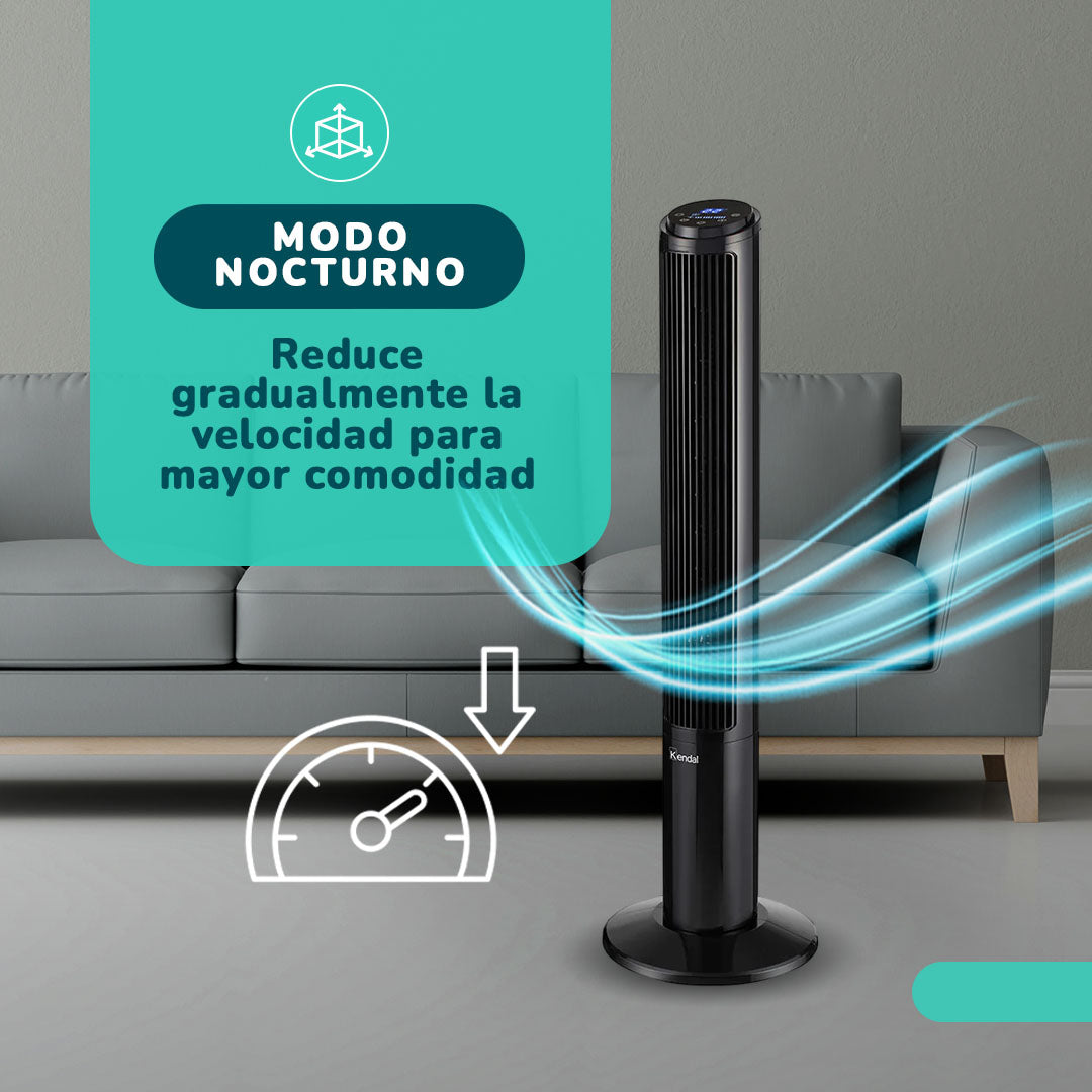 Ventilador Torre Kendal Kvt-k4007 Potente Con Wifi Y Control Remoto