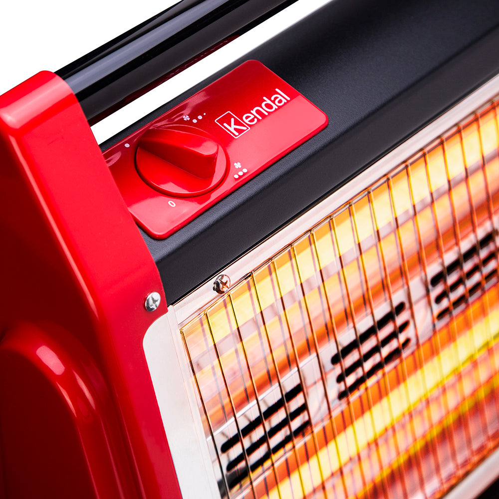 Estufa Calefactor de Cuarzo Kendal 4 tubos Potencia 1600W Cobertura 20m2