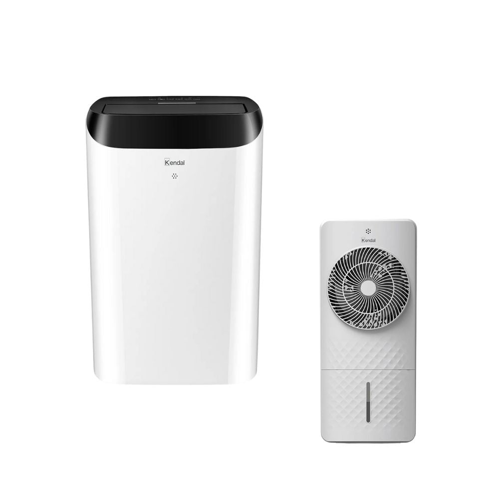 Aire Acondicionado Portátil y Deshumidificador 14000 BTU + Ventilador 4 En 1 de REGALO