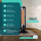 Estufa Eléctrica Fibra Carbono Kendal  WIFI Potencia 700w Cobertura 14m2
