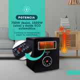 Estufa Infrarroja y Purificador de Aire KENDAL WIFI  Potencia 1500w Cobertura 30m2