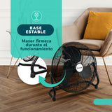 Ventilador Metálico de Piso Kendal FE-50 20 Pulgadas 150W de Potencia Alto Flujo de Aire