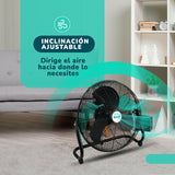 Ventilador Metálico de Piso Kendal FE-50 20 Pulgadas 150W de Potencia Alto Flujo de Aire
