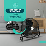 Ventilador Metálico de Piso Kendal FE-50 20 Pulgadas 150W de Potencia Alto Flujo de Aire