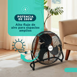 Ventilador Metálico de Piso Kendal FE-50 20 Pulgadas 150W de Potencia Alto Flujo de Aire