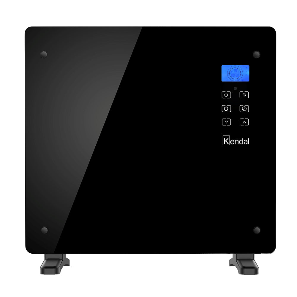 Panel Convector Eléctrico Vidrio KENDAL 1000W Control Digital Calefacción Silenciosa