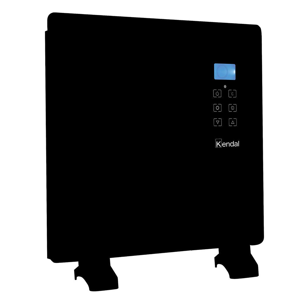 Panel Convector Eléctrico Vidrio KENDAL 1000W Control Digital Calefacción Silenciosa