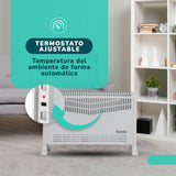 Convector Turbo KENDAL 2000W Calefactor Eléctrico Portátil