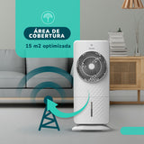 Ventilador Aire  4 En 1 | Potencia 50w Humidificador, Purificador, Control Remoto, Temporizador,3 Modos, Tanque 5L Con Ice Packs