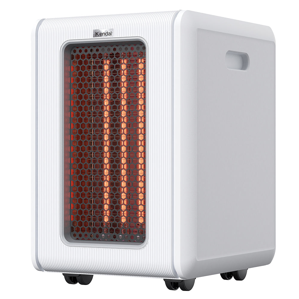 Estufa Infrarroja Kendal KEI-GOLDEN, 2000W, WIFI, 5 Modos de Calor, BLANCA– Para Ambientes hasta 65 m²