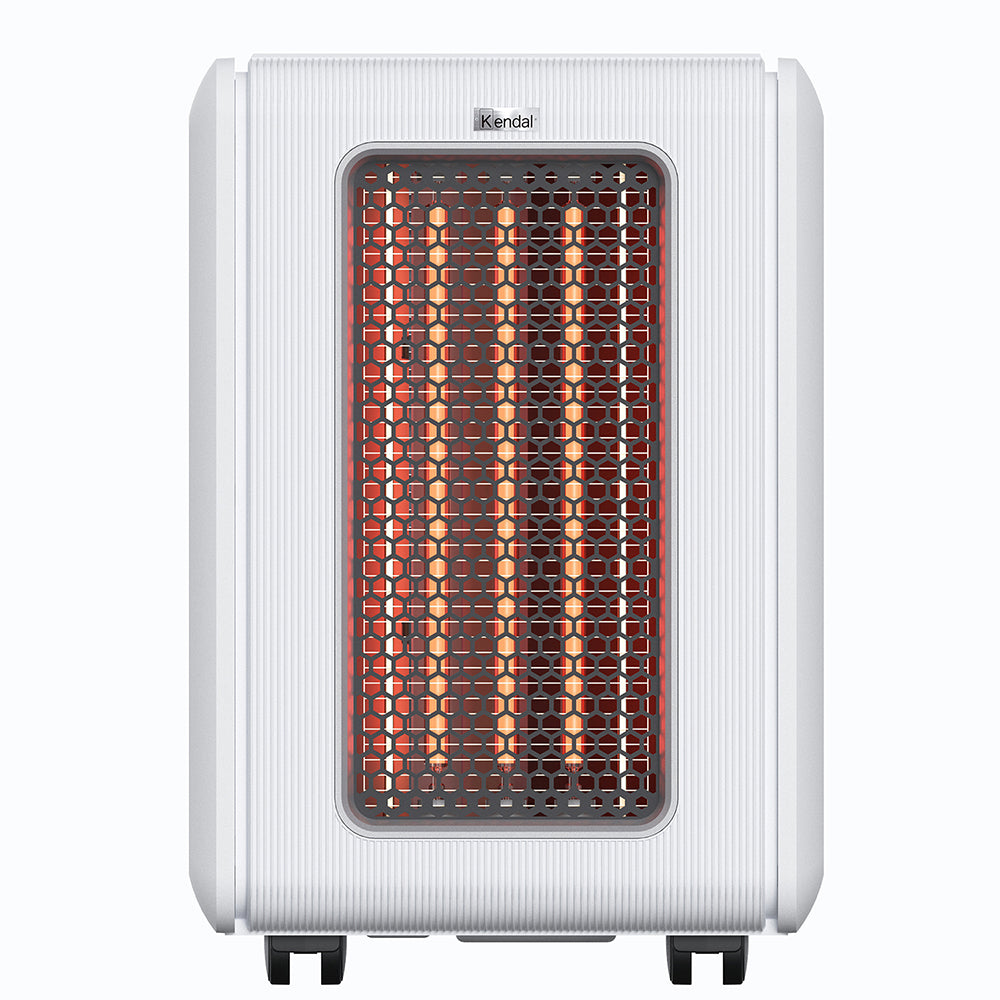 Estufa Infrarroja Kendal KEI-GOLDEN, 2000W, WIFI, 5 Modos de Calor, BLANCA– Para Ambientes hasta 65 m²