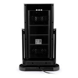 Estufa Eléctrica Fibra de Carbono Negra KENDAL Potencia 900W Calefacción Rápida Oscilante