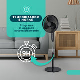Ventilador Pedestal Kendal KVP-CONTROL16 Control Remoto, 16 Pulgadas, Temporizador y 3 Velocidades