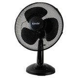 Ventilador Sobremesa Negro 12 Pulgadas, Silencioso, 2 Velocidades, Motor De Cobre, Potencia 30w, Ideal Para Mesa Y Escritorios