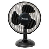 Ventilador Sobremesa Negro 9 Pulgadas, Silencioso, 2 Velocidades, Motor De Cobre, Potencia 20w, Ideal Para Mesa Y Escritorios