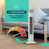 Ventilador Torre Kendal KVT-TOUCHTOWER WiFi, Panel Touch y Temporizador 24 Horas