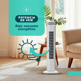 Ventilador Torre Kendal KVT-TOUCHTOWER WiFi, Panel Touch y Temporizador 24 Horas