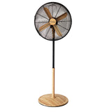 Ventilador de Pedestal 16 Pulgadas Metal Madera -Beige KZF-1616F Potencia 60W