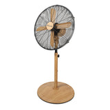 Ventilador de Pedestal 16 Pulgadas Metal Madera -Beige KZF-1616F Potencia 60W