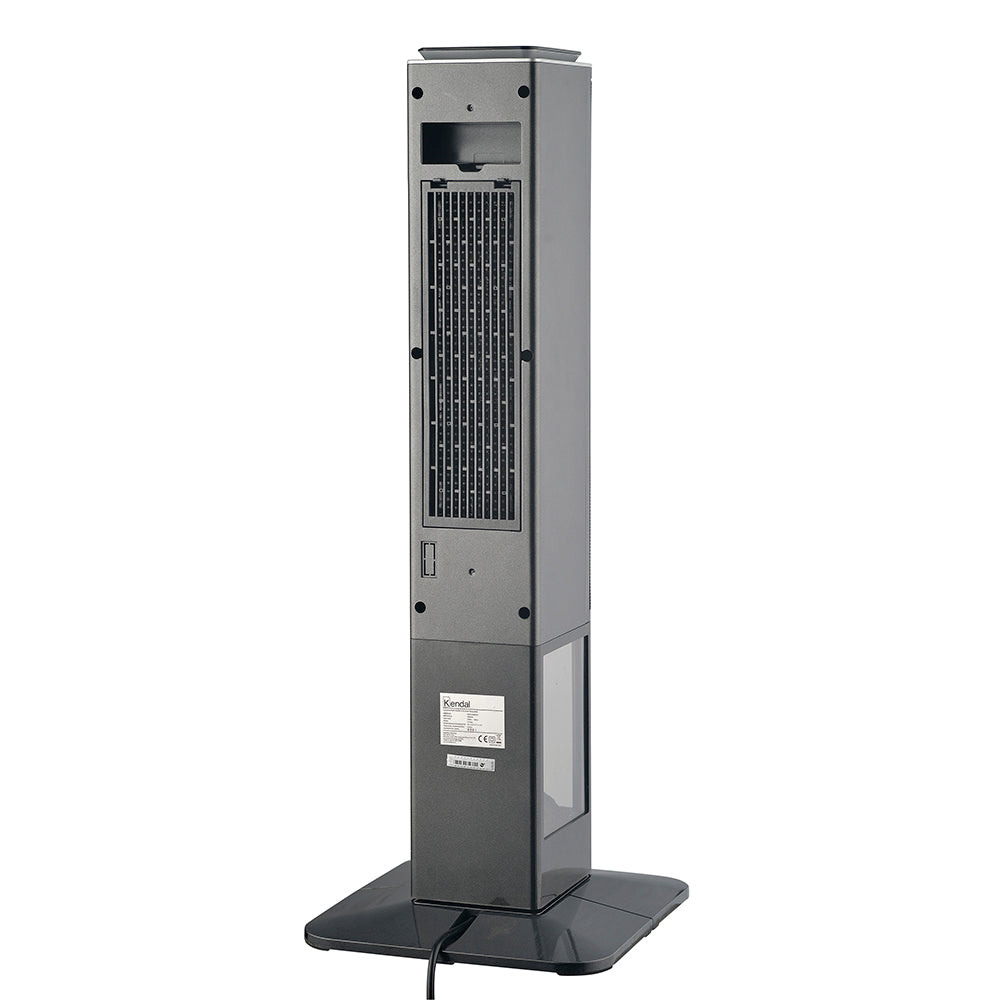 Estufa eléctrica KENDAL Panel Digital Potencia 2000w Cobertura 20m2 Efecto Flama