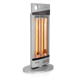 Estufa Eléctrica Fibra de Carbono KENDAL 1000W Oscilante Calefactor Silver