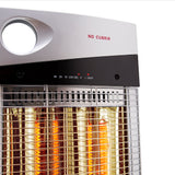 Estufa Eléctrica Fibra de Carbono KENDAL 1000W Oscilante Calefactor Silver