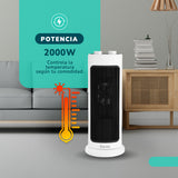 Calefactor Eléctrico PTC KENDAL Potencia 2000w Cobertura 20 m2