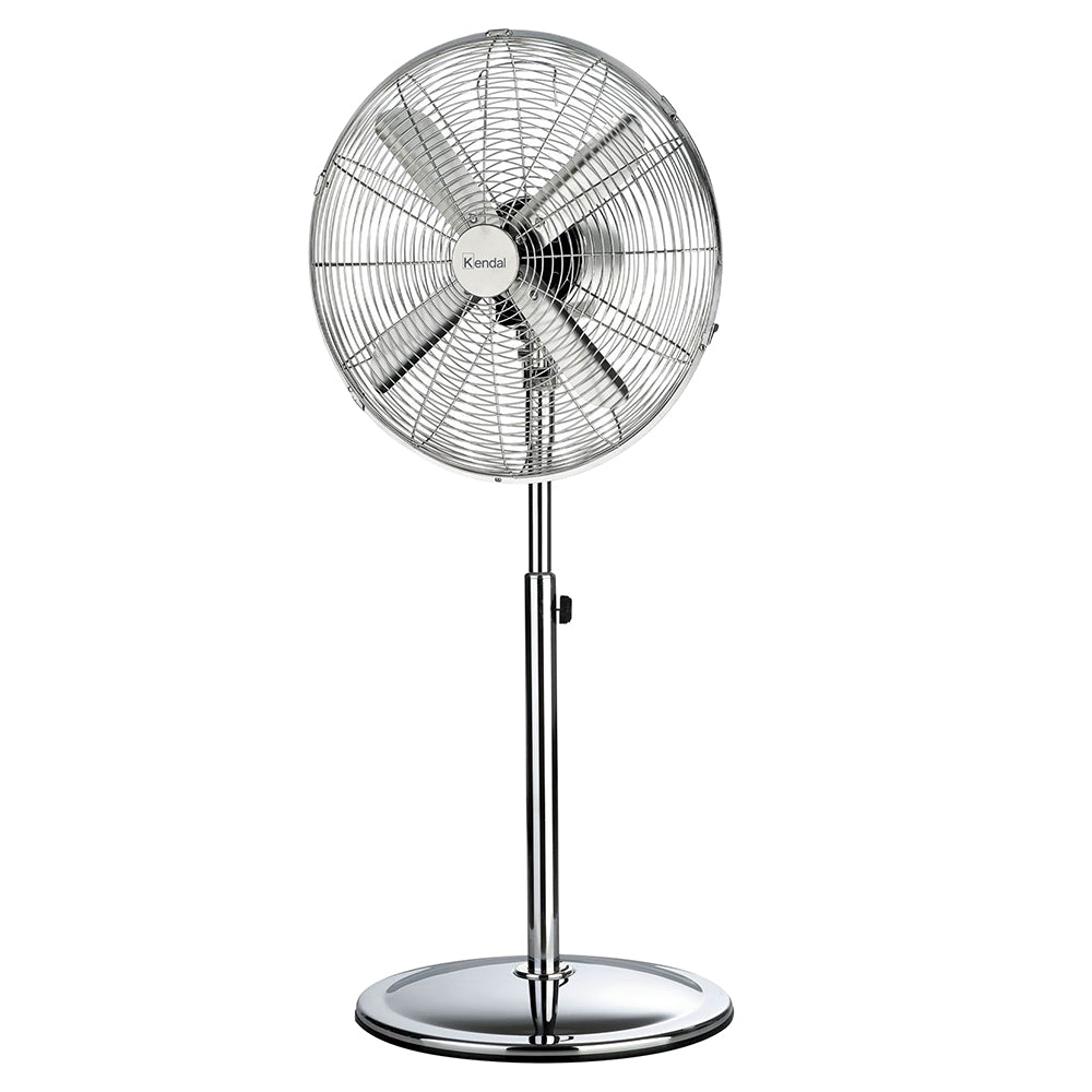 Ventilador de Pedestal 16 Pulgadas Metal Cromado Potencia 60W