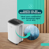 Deshumedecedor y Purificador de Aire  KENDAL 12 Litros Potencia 190W  Cobertura 30m2
