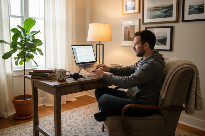 que la persona este en su casa